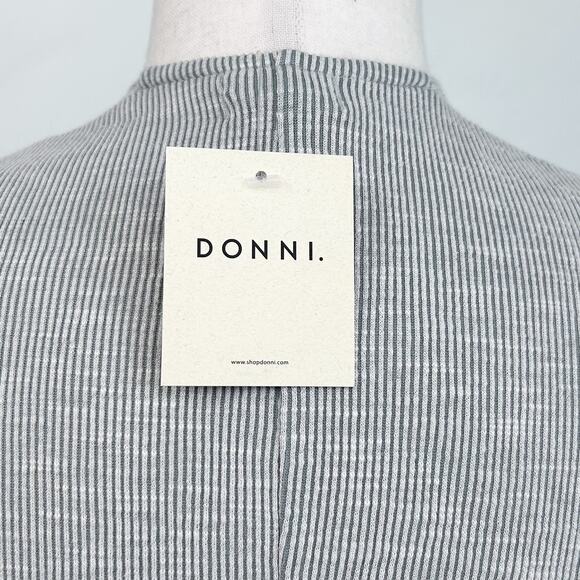 Donni Anthropologie Rib Knit Open Front Cover-Up Kimono NWT - Picture 5 of 8